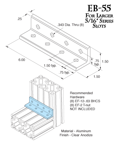 Corner Angle Bracket EB-55