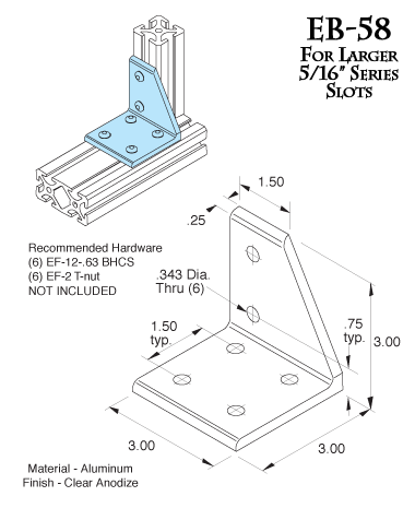 CornerAngle Bracket EB-58
