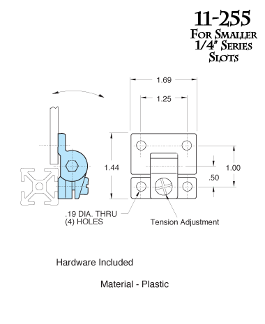 Plastic Hinge 11-255