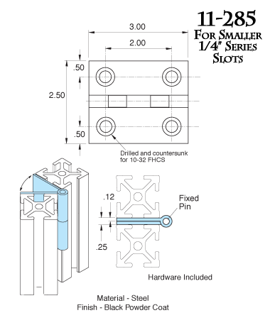 Hidden Hinge 11-285
