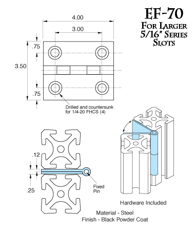 Hidden Hinge EF-70