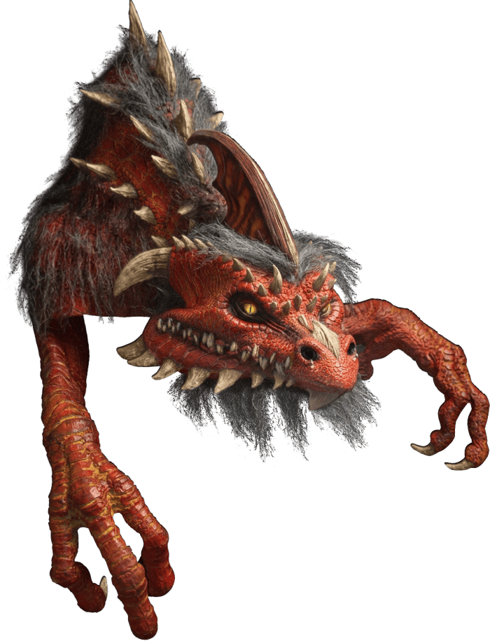 AllScare Animatronic Window Dragon-Red