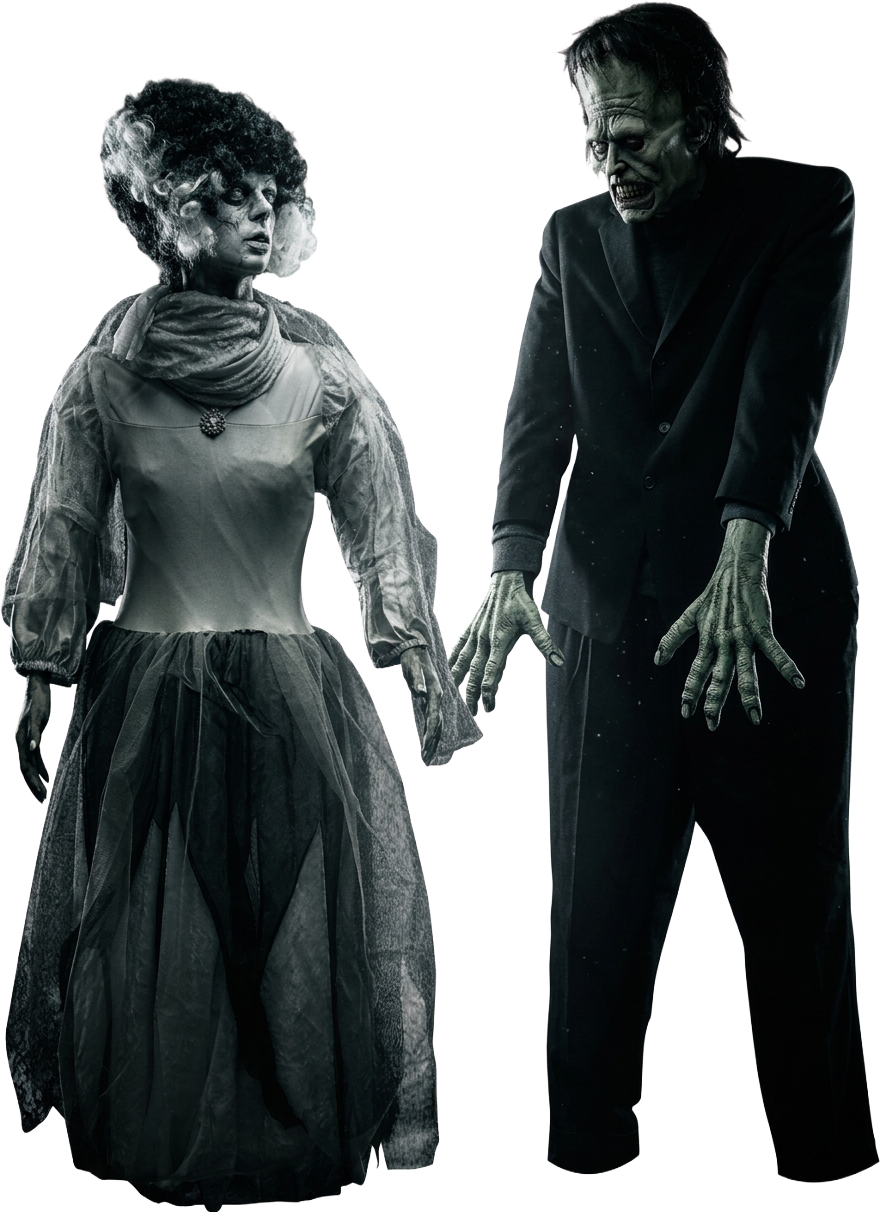 AllScare Animatronic Frank and Bride